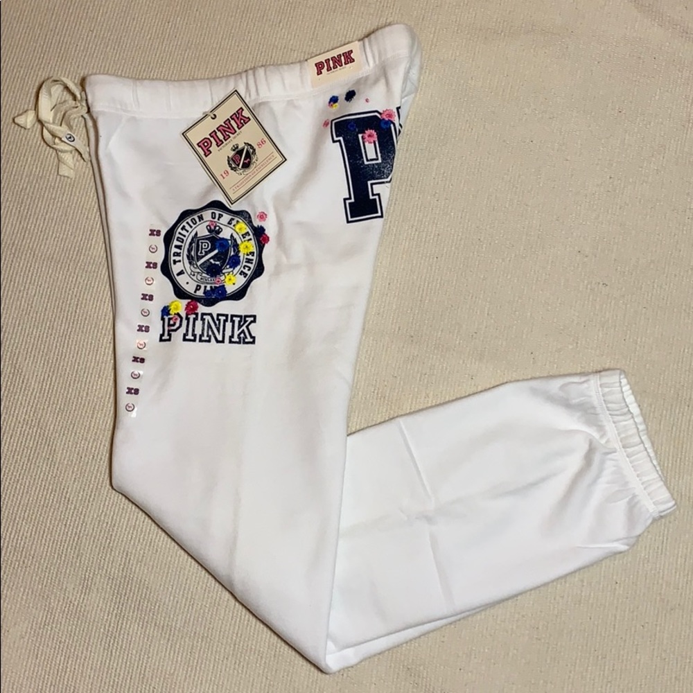 NEW PINK Victoria's Secret Old School Pants